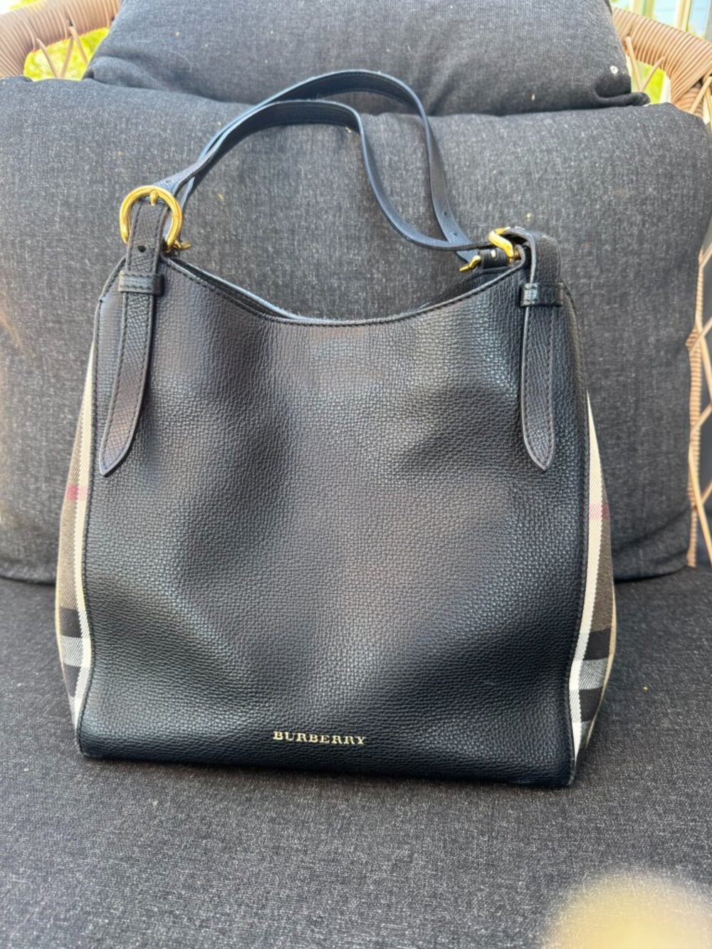 Burberry Medium Tote/ Shoulder Bag - Black - Picture 4 of 13